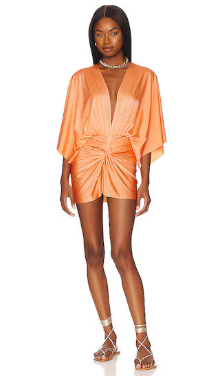 Mia Mini Dress in Coral | Revolve Clothing (Global)