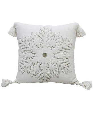 Vibhsa Christmas Snowflake Throw Pillow, 20 | Macy's