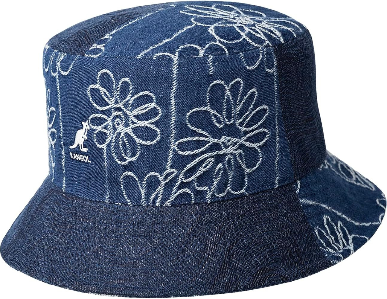 Kangol Denim Mash Up Bucket - Medium Blue Floral/S Bucket Hat | Amazon (US)