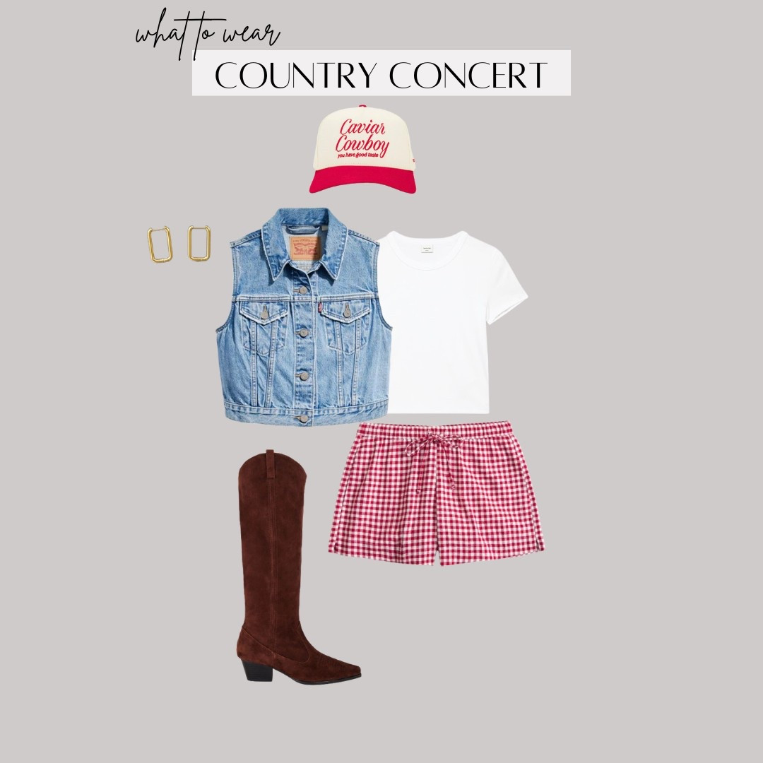 Country Concert Outfit Idea


Ootd style fashion, outfit inspo, knee high boots, brown boots, Etsy earrings, denim vest, Levi denim, gingham, Abercrombie, trucker hat, 

#LTKShoeCrush #LTKU #LTKSeasonal