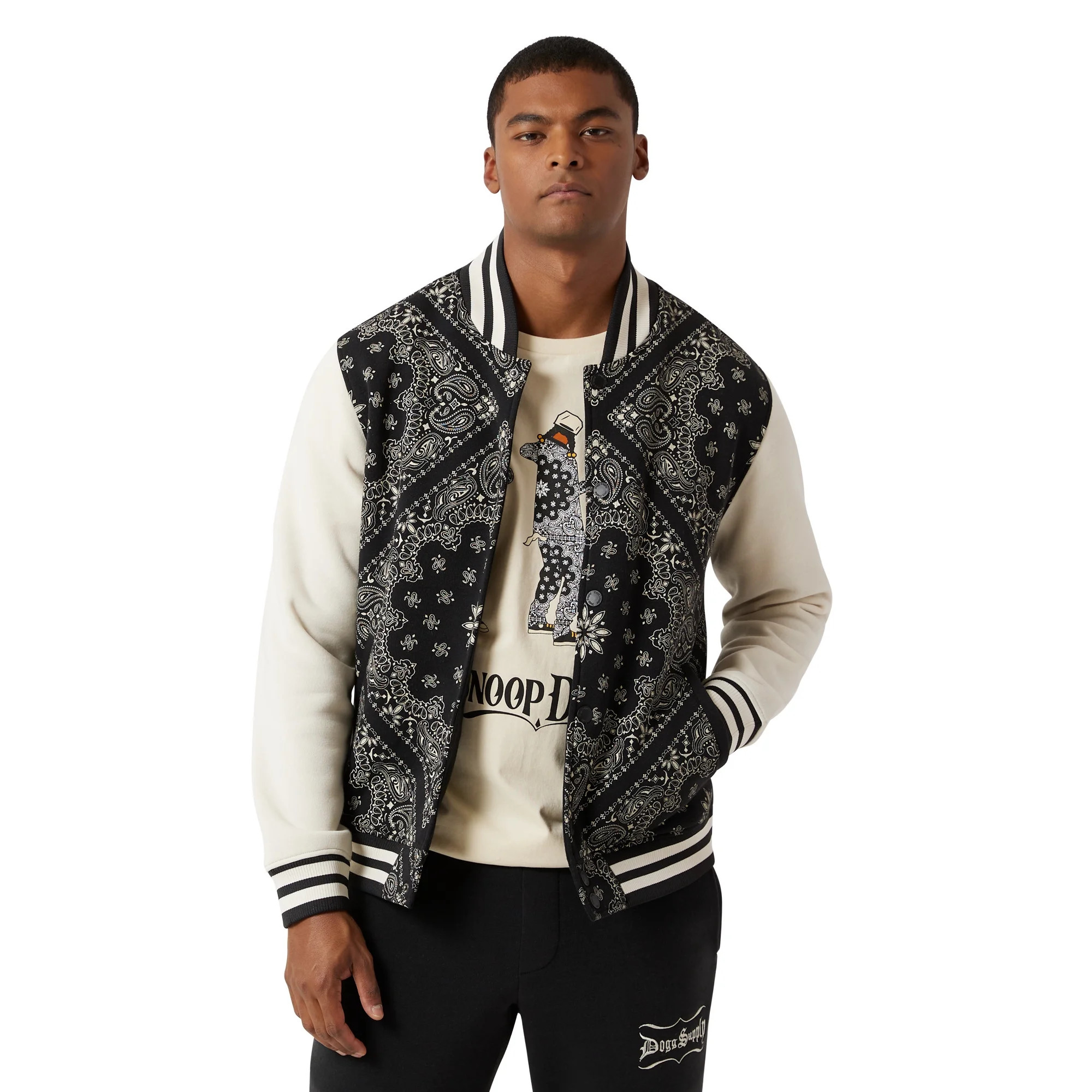 Dogg Supply by Snoop Dogg Men's & Big Men's Varsity Jacket, Sizes XS-3XL | Walmart (US)