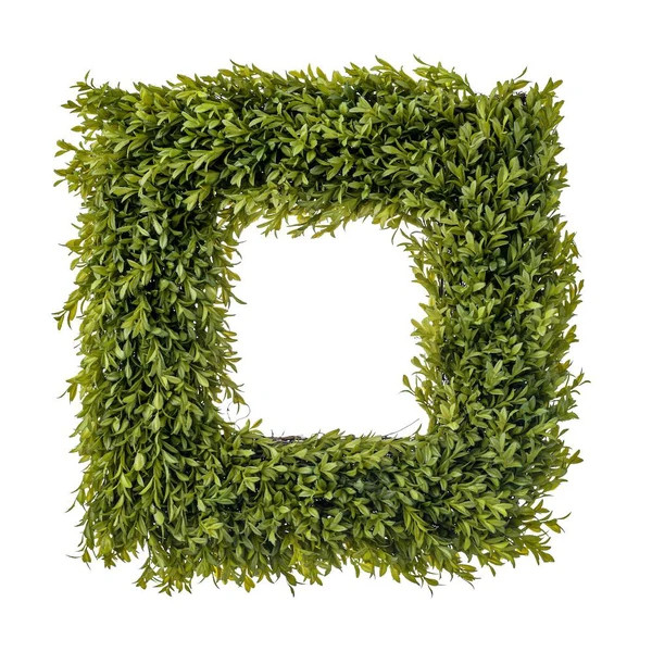 Square Boxwood Wreath | Fig and Dove