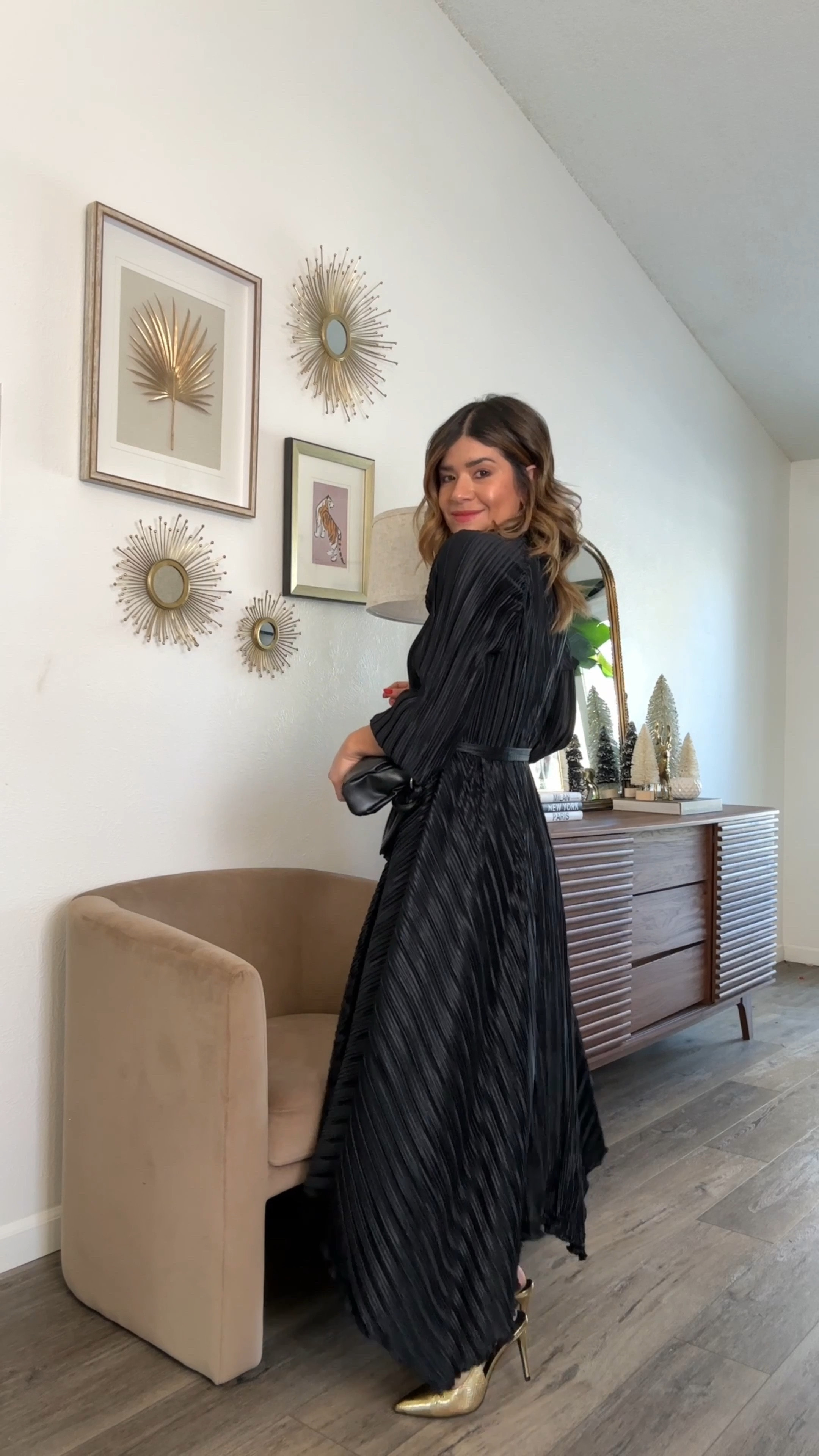 This dress is absolutely gorgeous! Perfect for a holiday party!! 
It runs tts. I’m wearing size xs.


#LTKCyberWeek #LTKHoliday #LTKfindsunder50