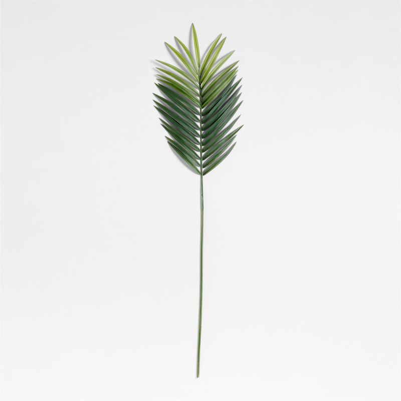 Faux Green Palm Leaf Stem 66" | Crate & Barrel | Crate & Barrel
