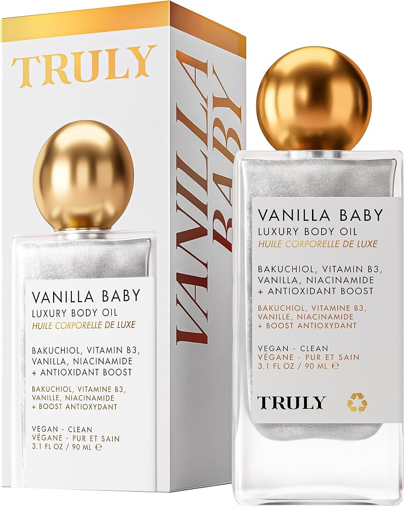 Truly Beauty Luxury Body Oil | Hydrating Shimmer Oil for Glowing Skin | Amazon (US)