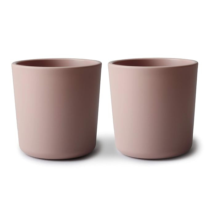 mushie Dinnerware Cups for Kids | Made in Denmark, Set of 2 (Blush) | Amazon (US)