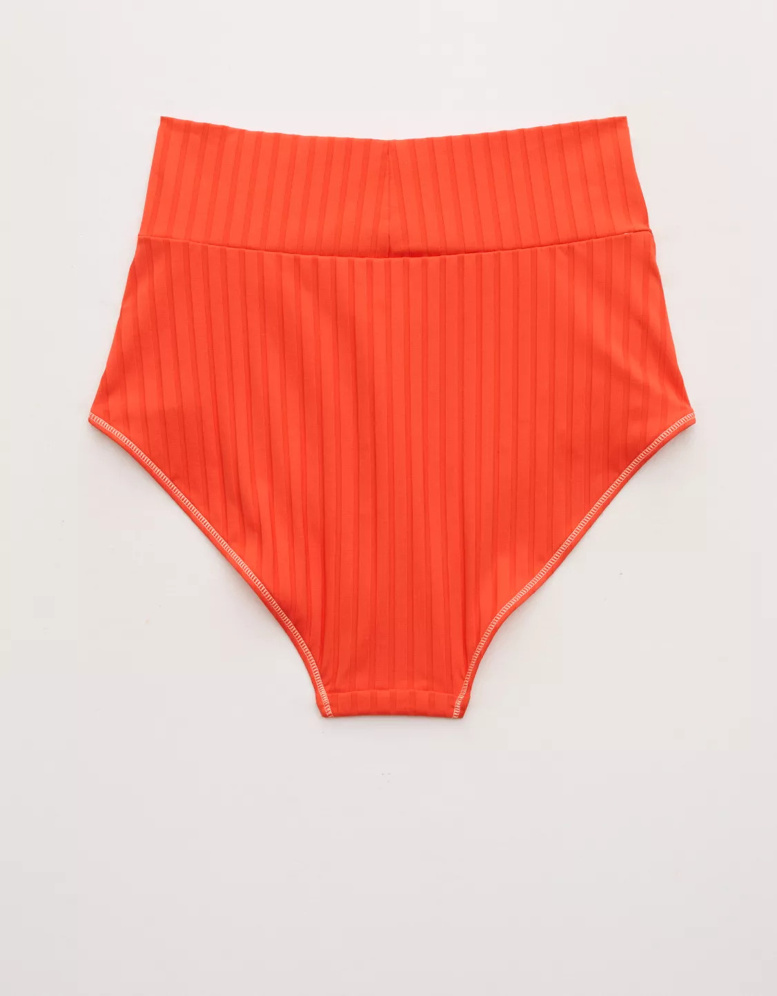 Aerie Ribbed High Waisted Full Coverage Bikini Bottom | Aerie