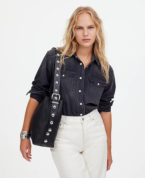 The Essential Medium Bucket Tote | Madewell | Madewell