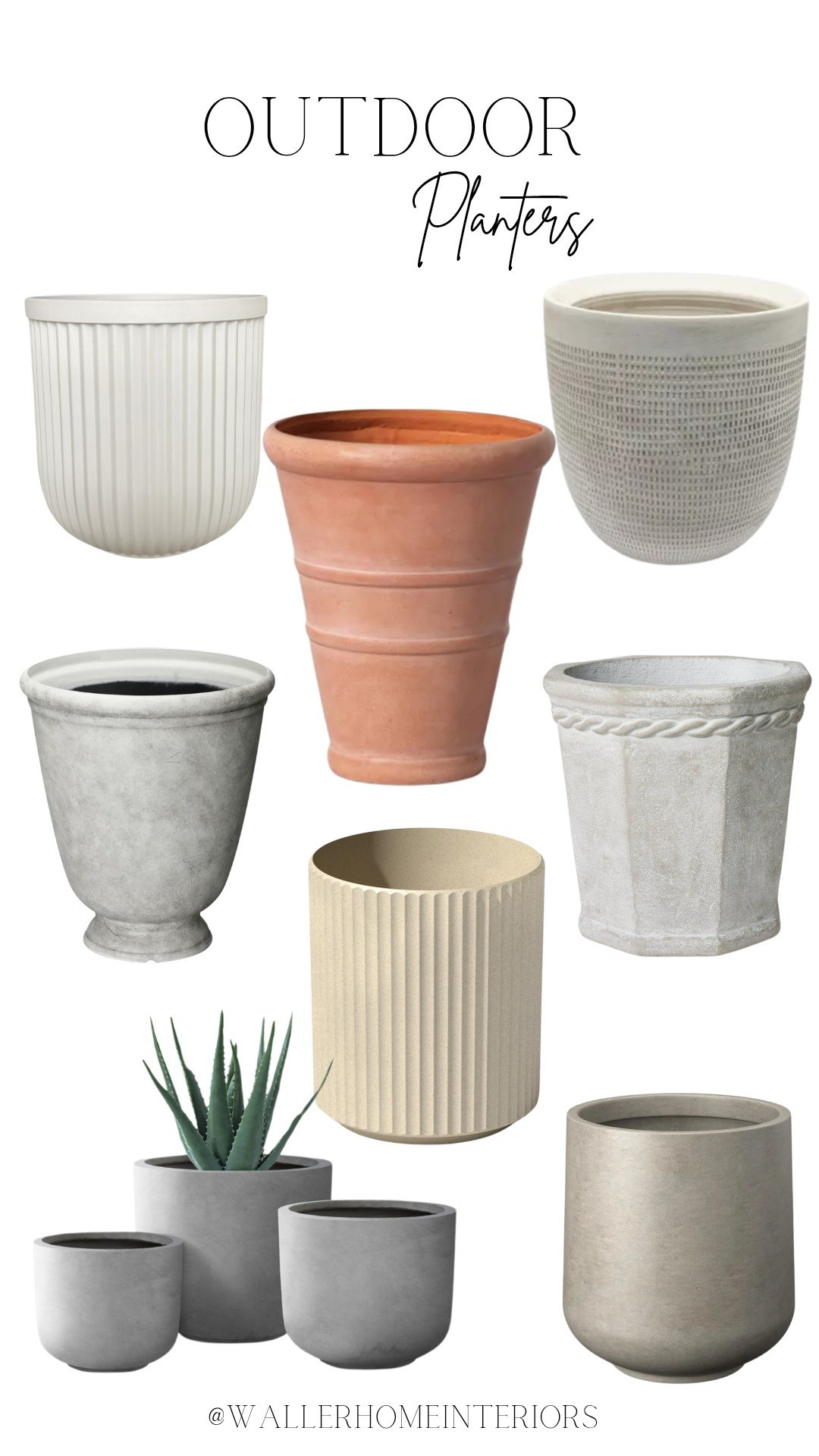 These outdoor planters are perfect for your patio or porch! Very affordable! #planters #outdoordecor

#LTKHome #LTKSeasonal #LTKFindsUnder100
