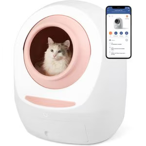 SMARTY PEAR Leo's Loo Too Wifi Enabled Cat Litter Box, Pretty Pink - Chewy.com | Chewy.com