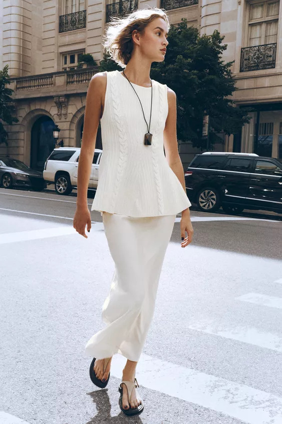 SATIN MIDI SKIRT | Zara UK