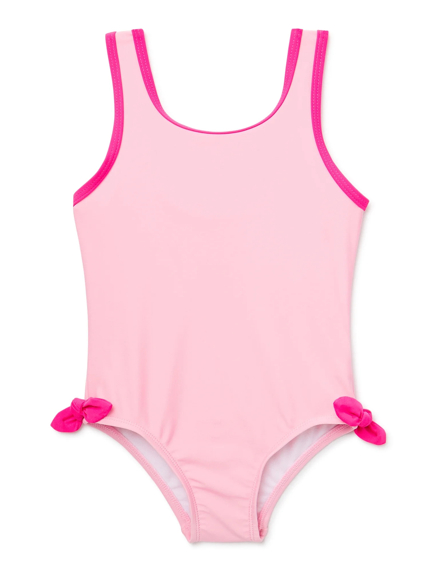 Wonder Nation Toddler Girl One-Piece Swimsuit, Sizes 12M-5T - Walmart.com | Walmart (US)