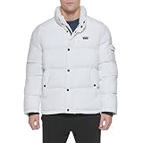 Levi's Men's Bubble Puffer, White Taslan, XX-Large | Amazon (US)