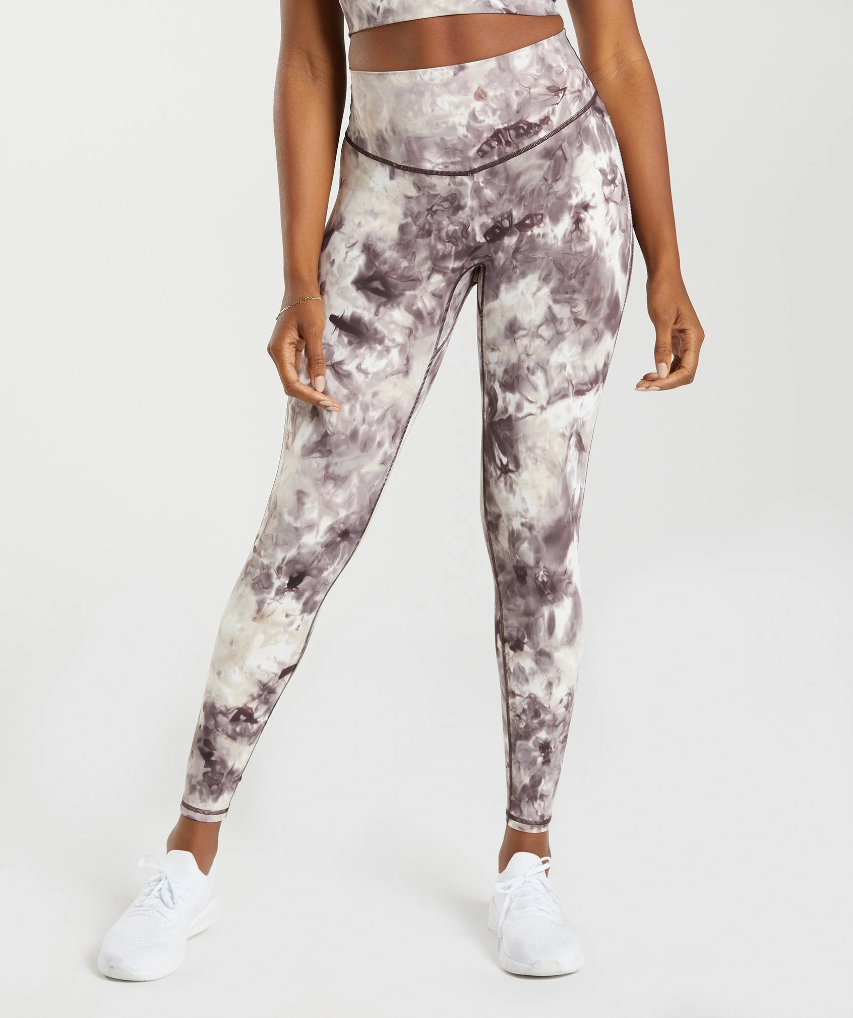 Gymshark Elevate Leggings - Cement Brown Spray Dye | Gymshark US