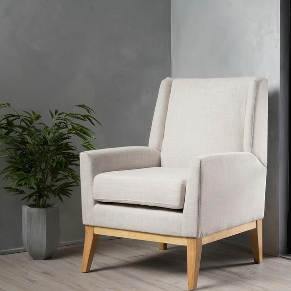 Christopher Knight Home Aurla Mid-Century Fabric Accent Chair | Bed Bath & Beyond