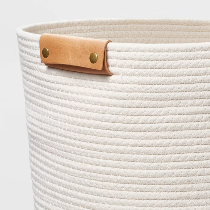 Decorative Coiled Rope Basket White - Brightroom™ | Target