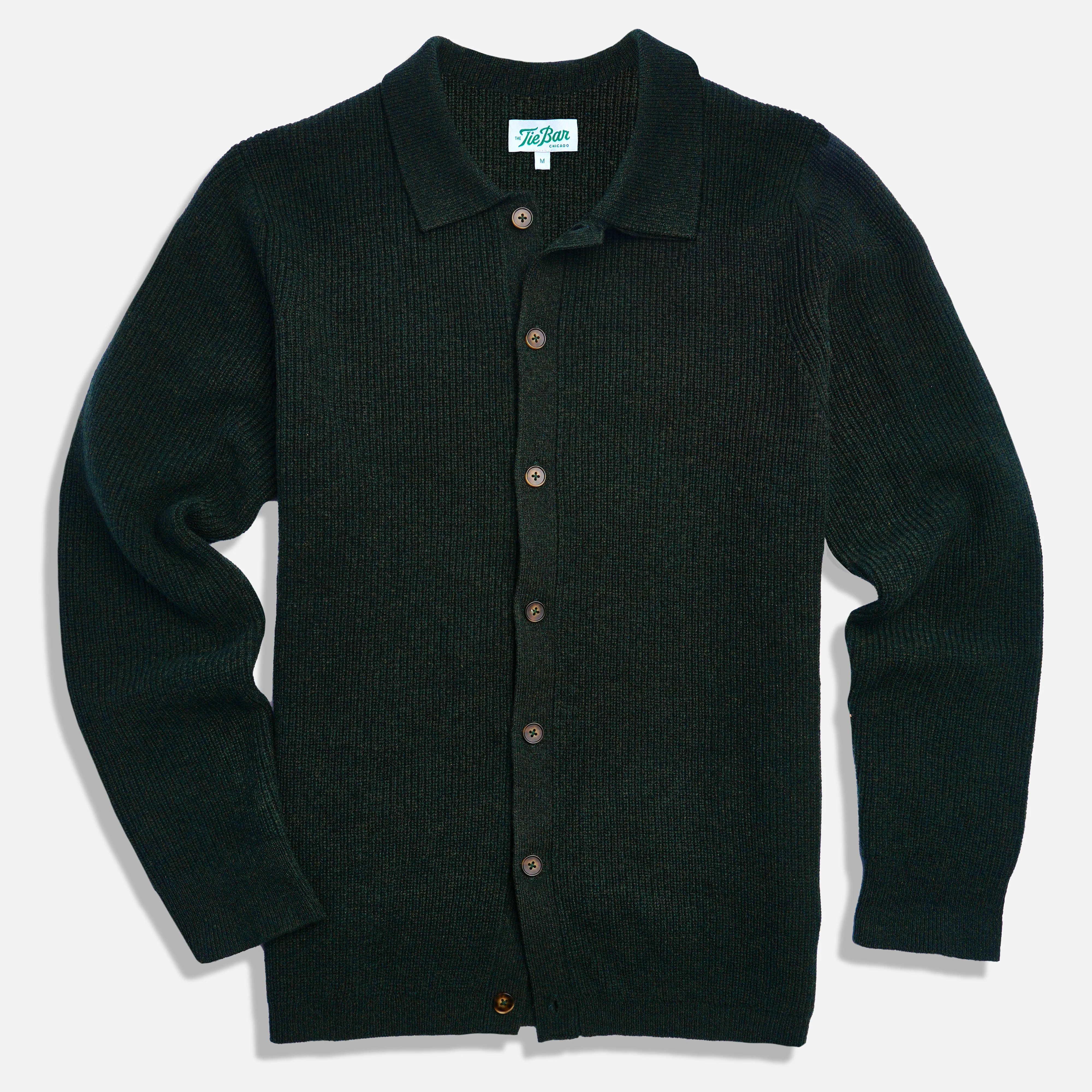 The Merino Ivy Pine Polo | Wool Polos | The Tie Bar | The Tie Bar