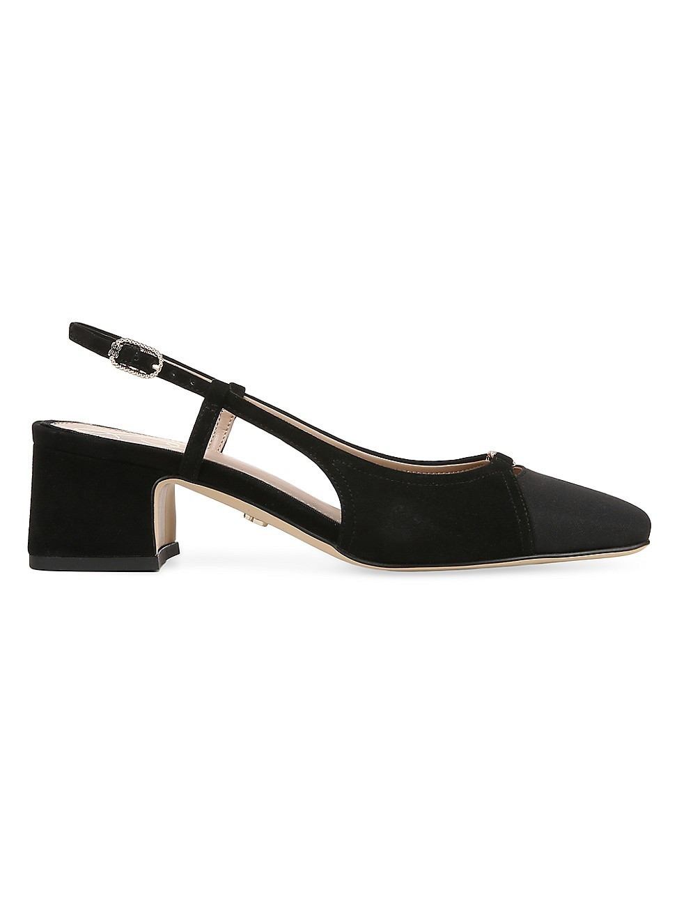 Women's Tarra Logo Charm 35MM Slingback Pumps - Black - Size 5 | Saks Fifth Avenue