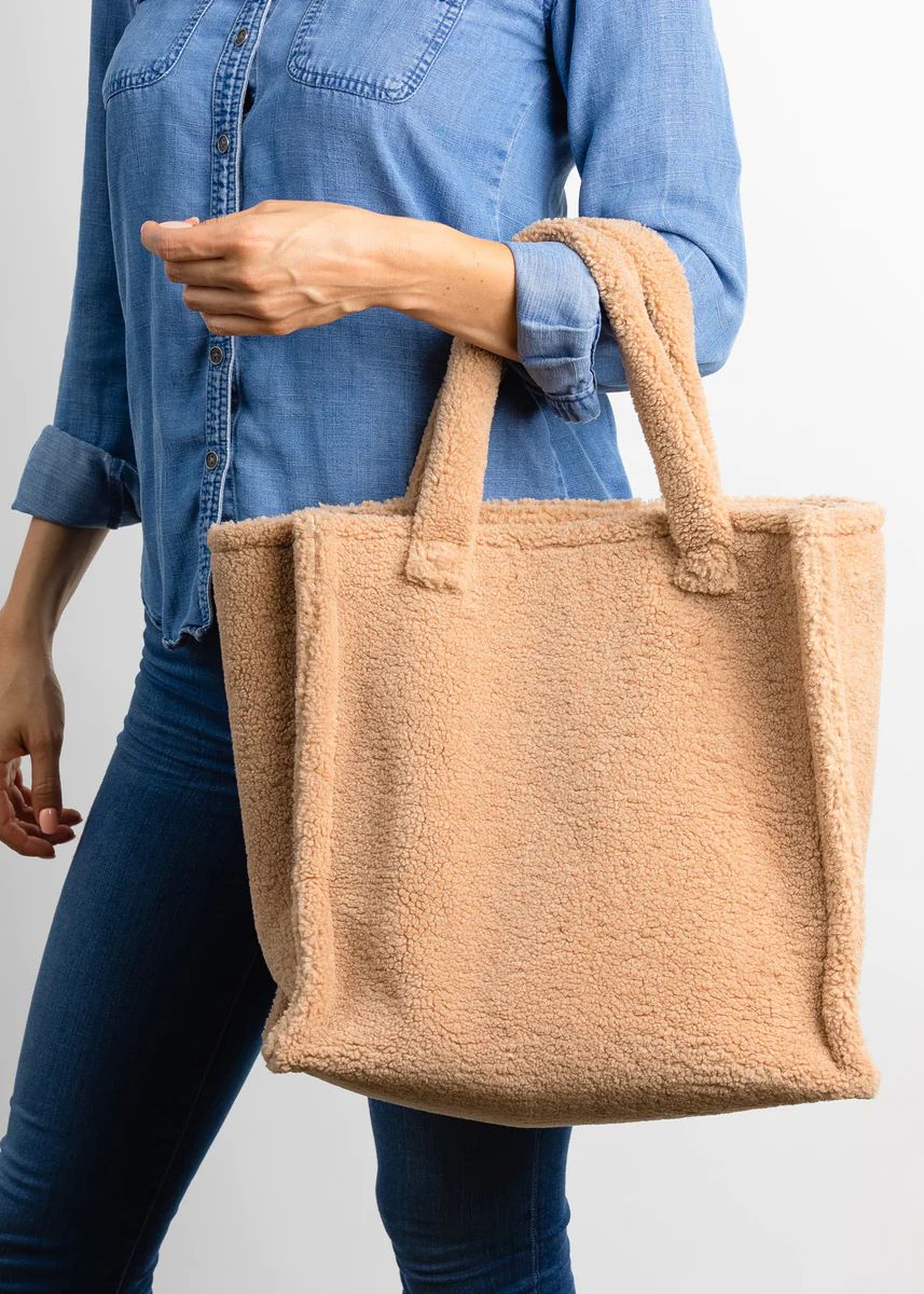 Large Teddy Tote- Natural | Hat Attack