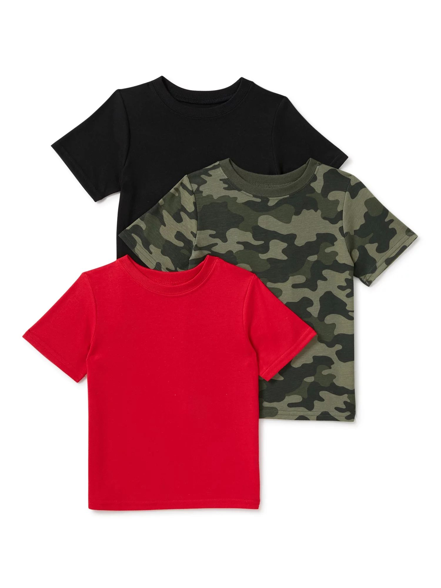 Garanimals Baby and Toddler Boy Basic T-Shirts Multipack, 3-Pack, Sizes 12M-5T - Walmart.com | Walmart (US)
