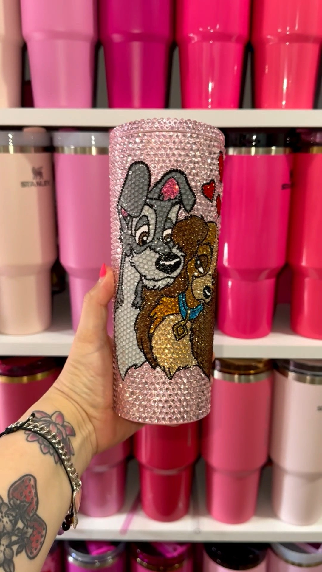 Everything to make this beauty tumbler, rhinestone glue everything linking