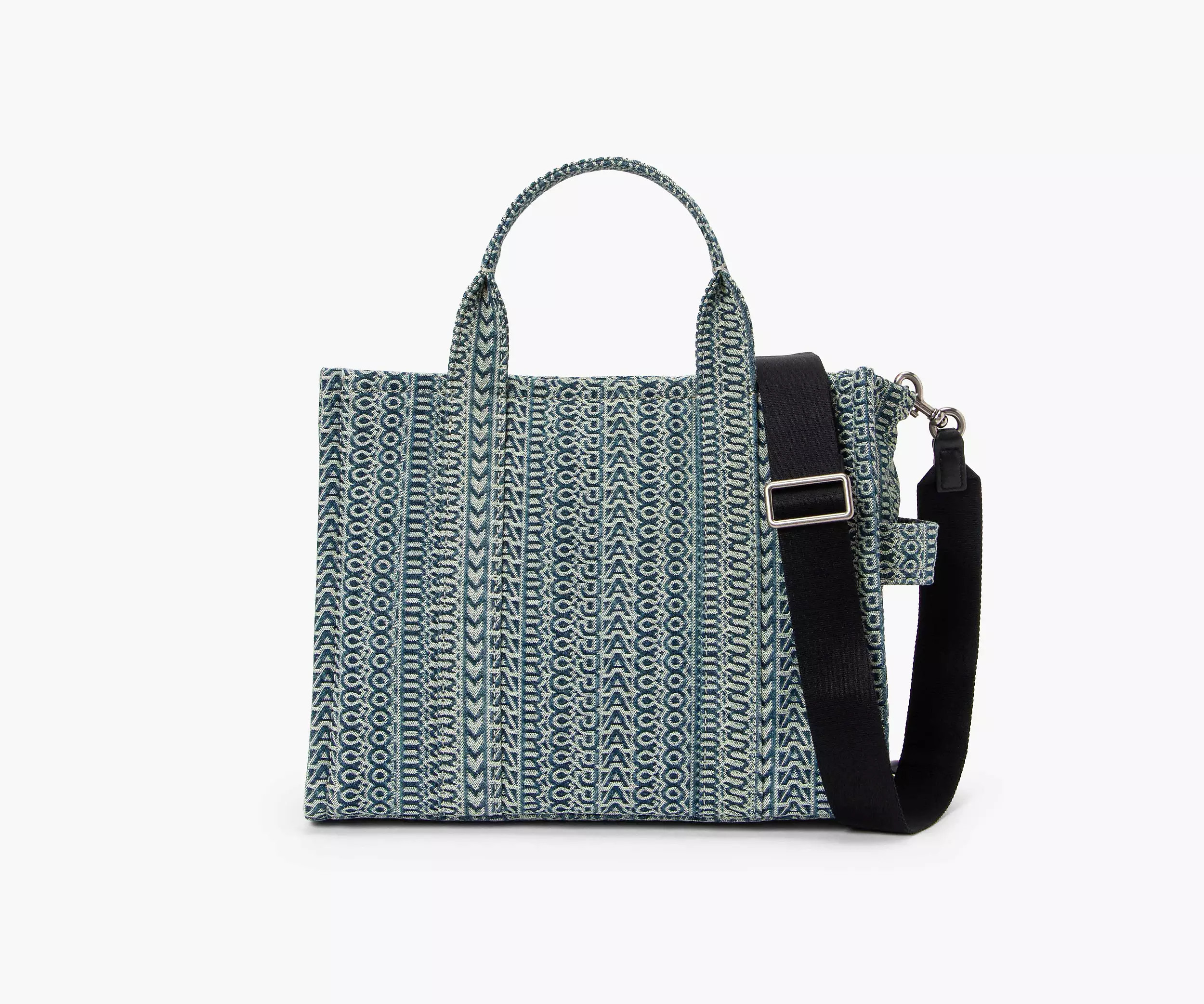 The Washed Monogram Denim Medium Tote Bag | Marc Jacobs