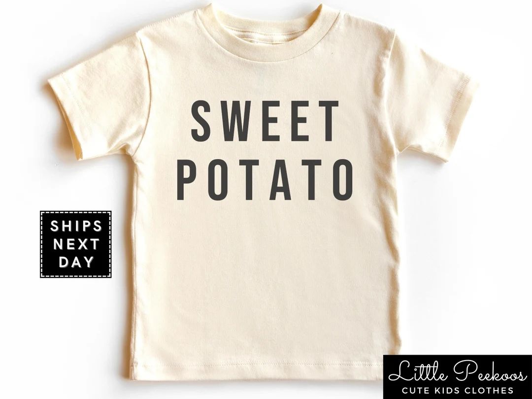 Sweet Potato Toddler Shirt Thanksgiving Kids T-shirt Cute - Etsy | Etsy (US)