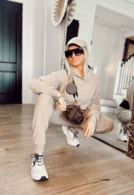 City Girl sporty casual // City Girl Fit // Alo Muse Sweatpants and hoodie in size small // Louis Vuitton purse // oncloud sneakers size 8 // designer purse // comfy sweats // airport outfit // Quay Sunglasses // workout // compression garments

#LTKfitness #LTKshoecrush #LTKSeasonal