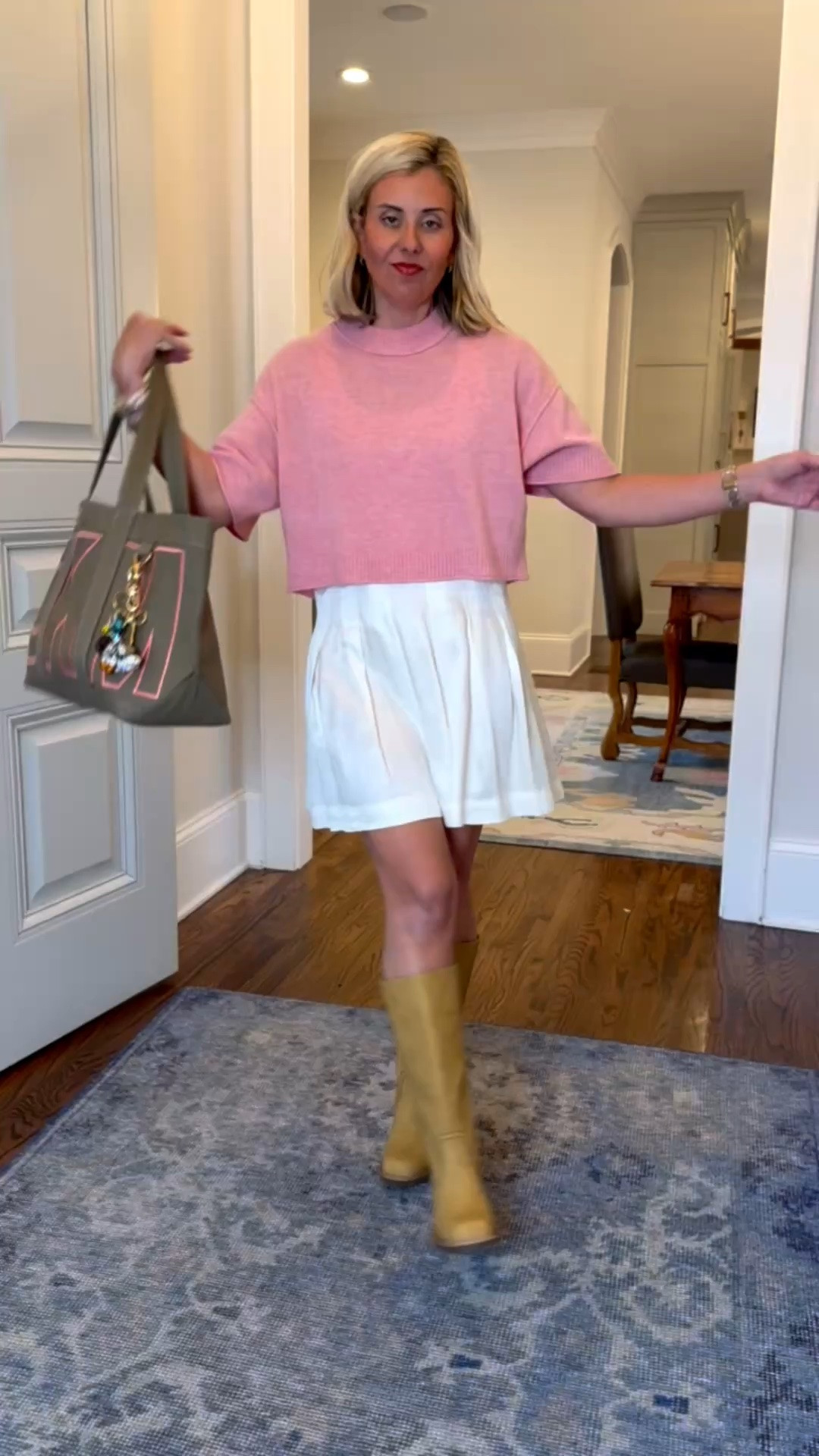 This “twofer” dress can be worn as a tank dress or with the sweater on top. It’s just adorable! It comes in several colors and wear it with the most comfortable boots here or throw on a sneaker or heel! 

Dress - xs
Boot - 8
*code Catherine20 at Allie + Bess

#LTKgrwm #LTKootd #LTKmomlife