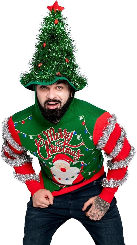 Men‘s Ugly Christmas Sweater Unisex Women`s Funny Novelty Fairisle Pullover for Party | Amazon (US)