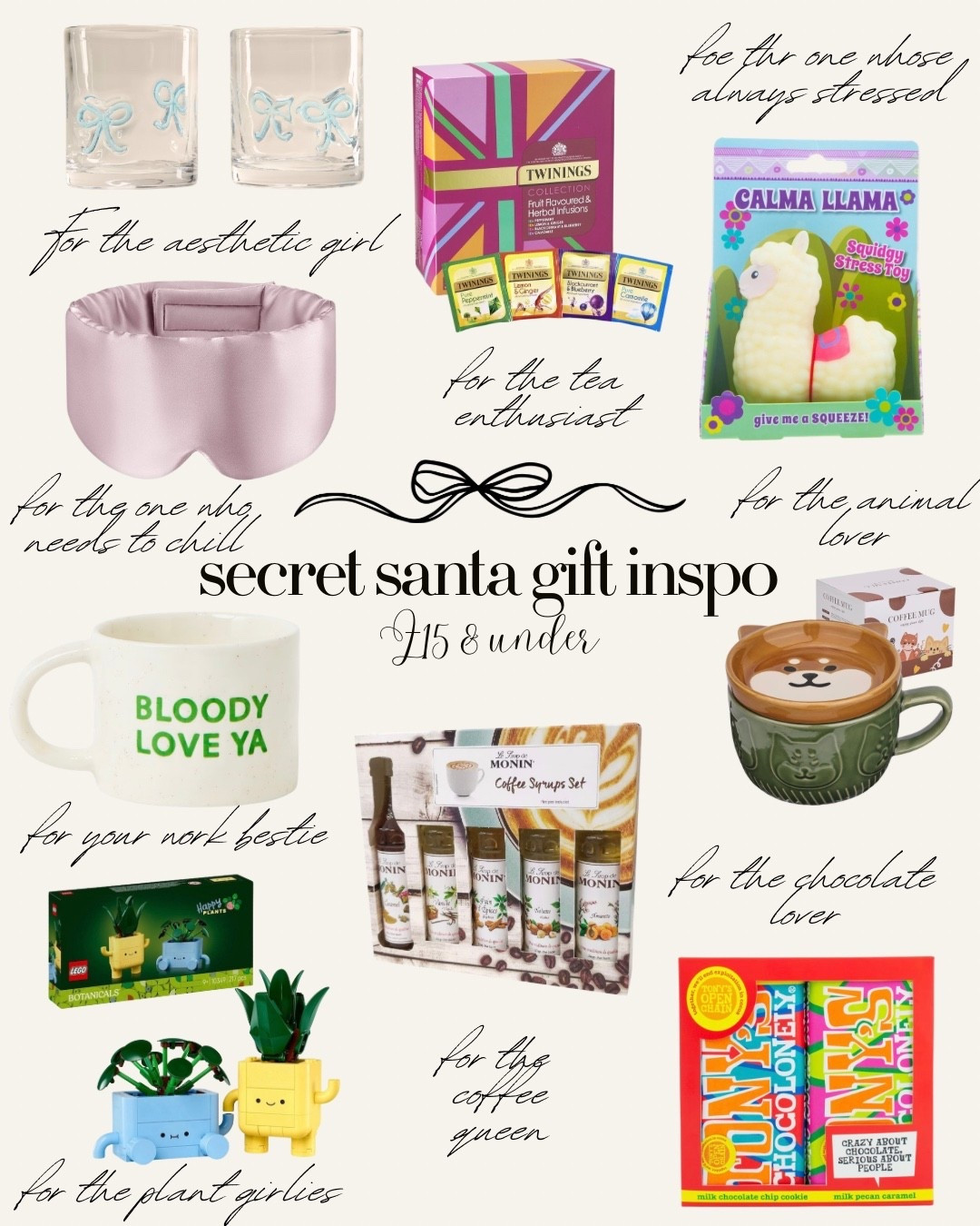 secret Santa gift inspo £15 and under 

#LTKgiftguide