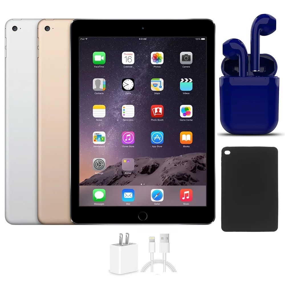Open Box | Apple iPad Air 2 | 9.7-inch Retina | 16GB | Wi-Fi Only | Latest OS | Bundle: USA Essen... | Walmart (US)