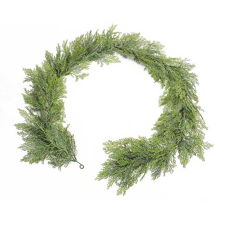 New! Natural Green Cedar Garlands, Set of 2 | Kirkland's Home