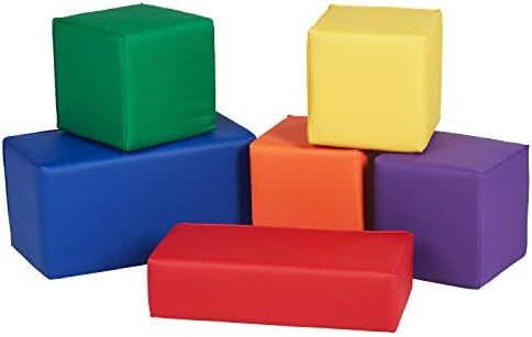 Factory Direct Partners SoftScape Stack-a-Block Big Foam Construction Building Blocks, Soft Play ... | Amazon (US)