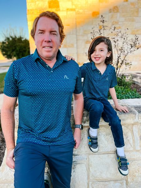 Matching Father and Son Polos!! @rhoback shirts are so comfortable with their four way stretch material perfect for gifting!!! Check all the cool patterns TTS 
 

#LTKkids #LTKGiftGuide #LTKmens