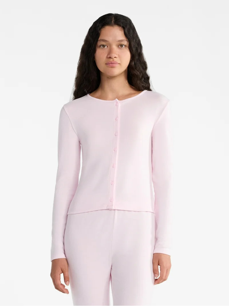 No Boundaries Sleep Button Front Cardigan, Women's | Walmart (US)