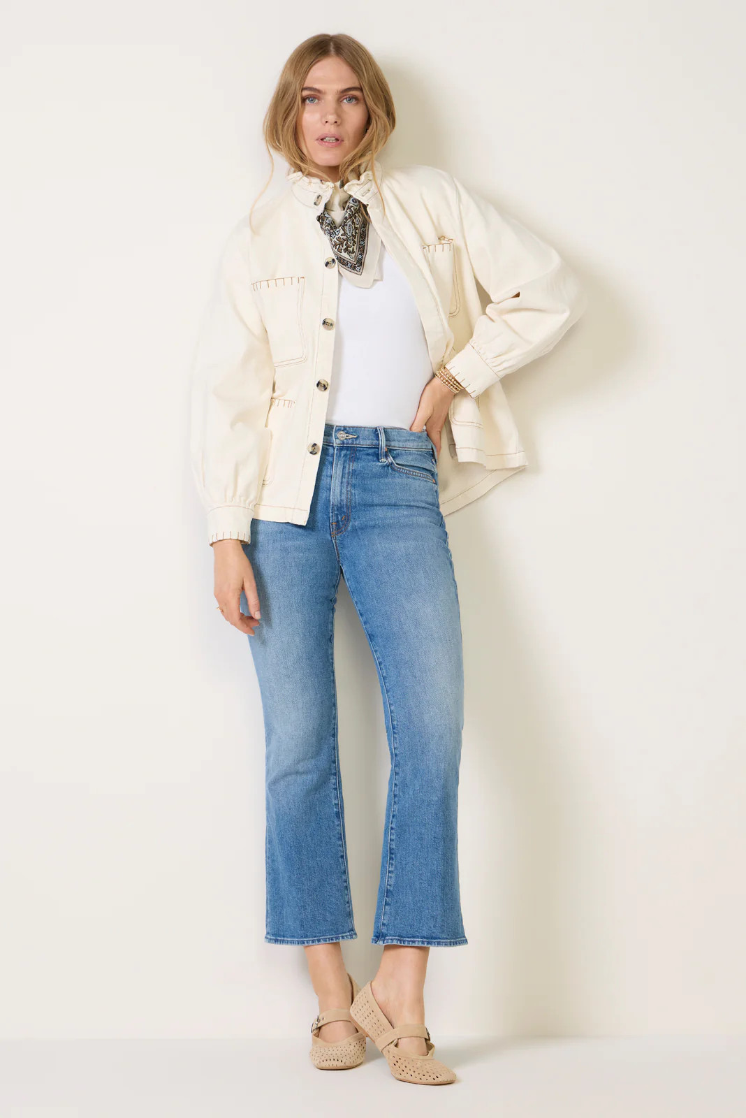 The Outsider Flood Crop Bootcut Jean | Evereve