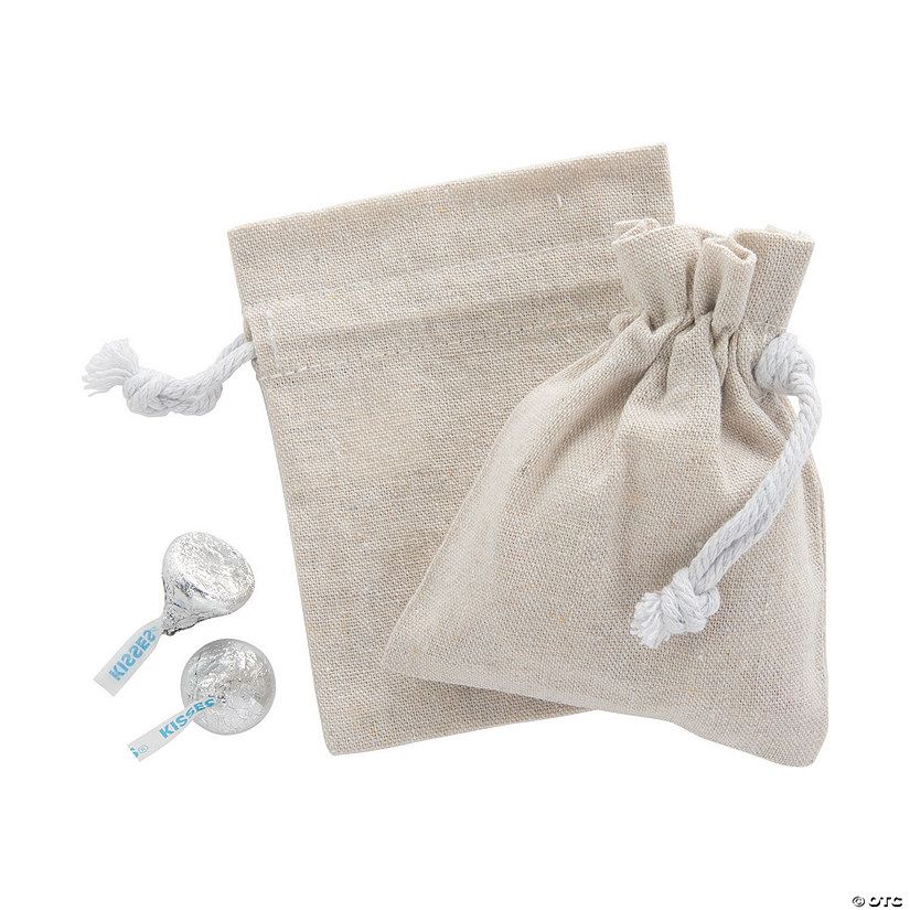 DIY Mini Canvas Drawstring Bags - 12 Pc. | Oriental Trading Company