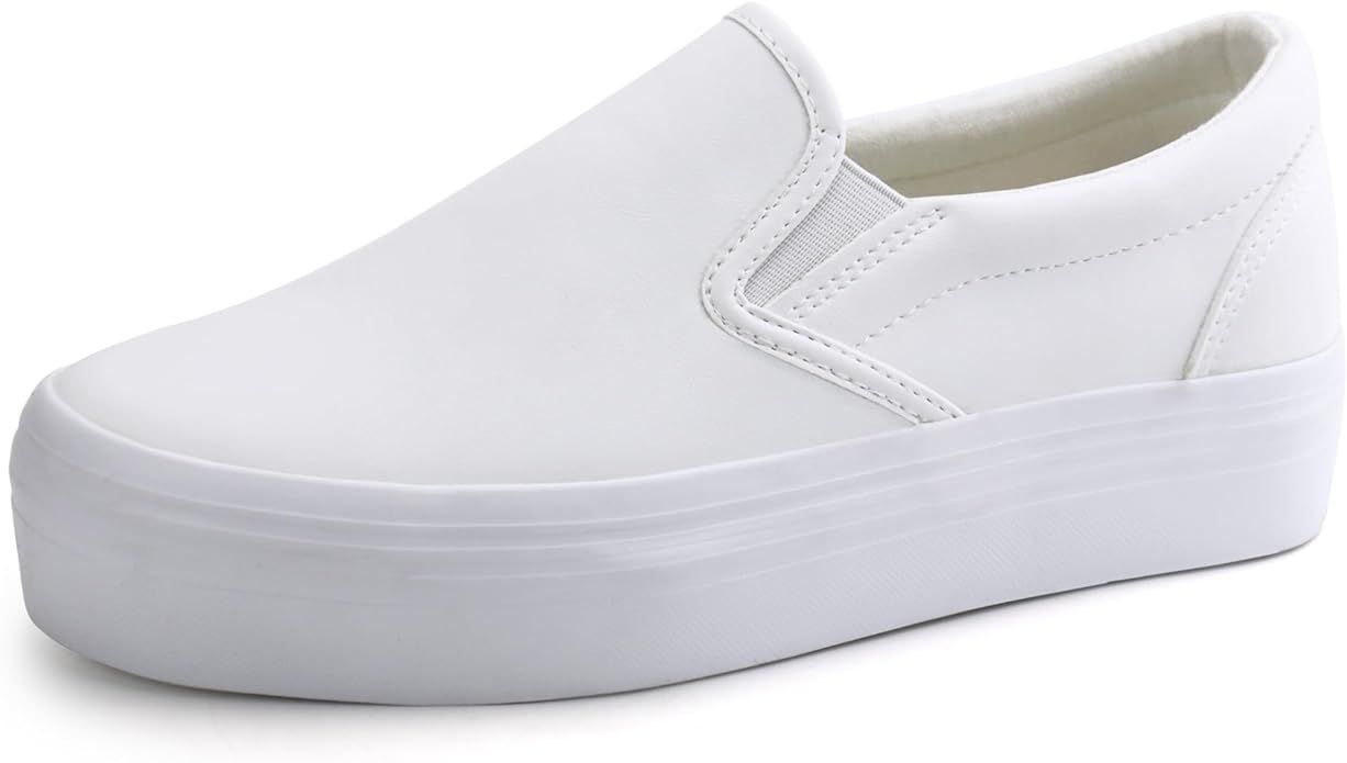 JABASIC Women Slip-on Platform Loafers Casual Comfortable Loafer Shoes | Amazon (US)