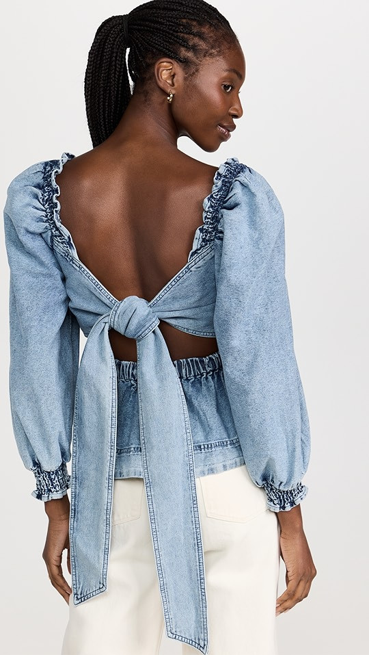 Smocked Puff Sleeve Top | Shopbop