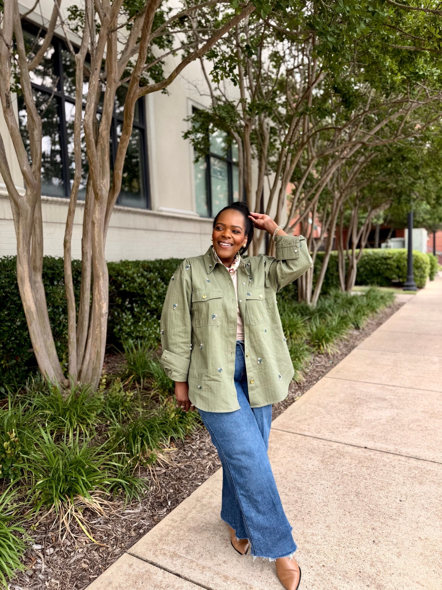 Friday OOTD / free assembly beaded utility shirt / new Walmart arrivals / casual spring outfit

#LTKMothersDay #LTKgrwm #LTKootd