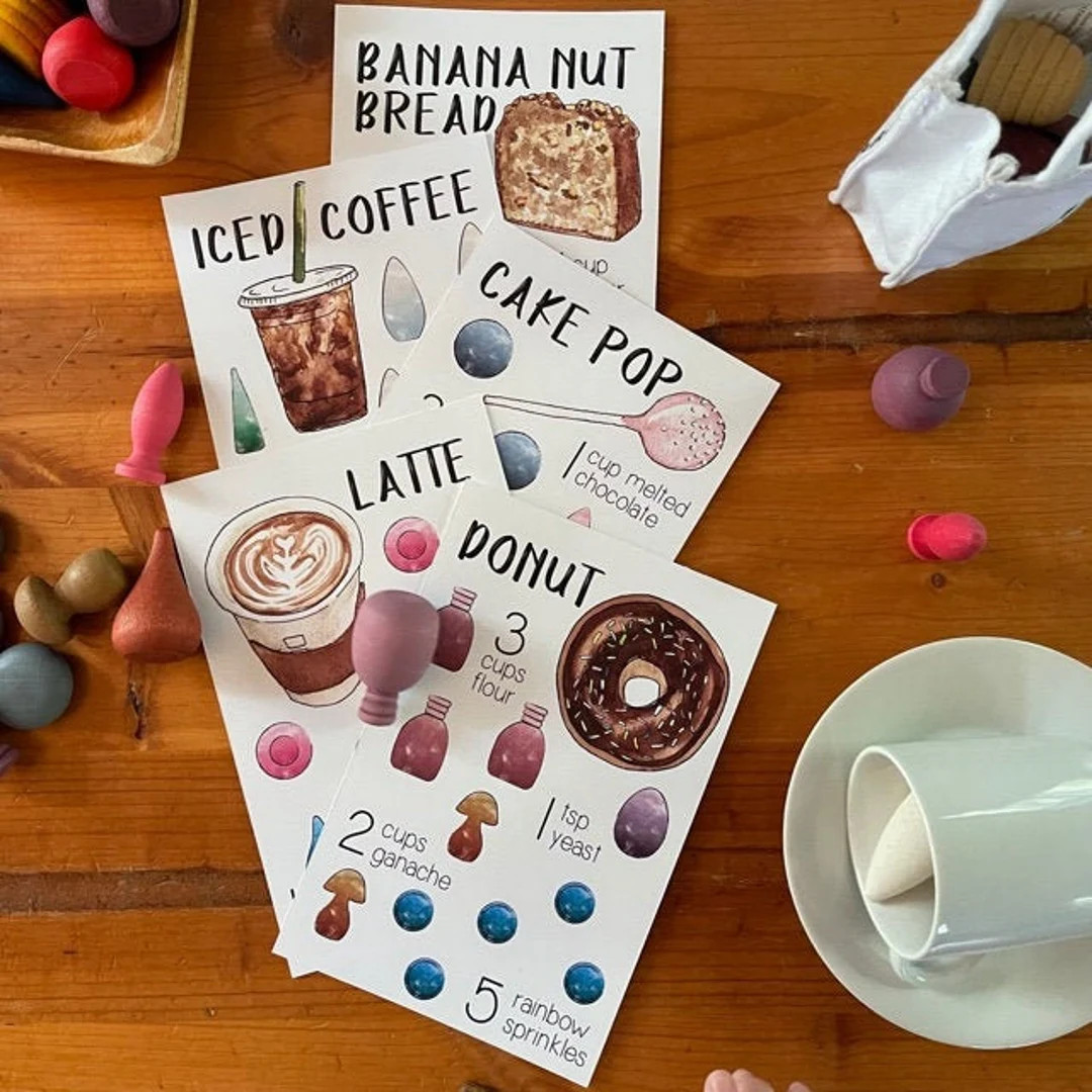 Mandala Recipe Cards / COFFEE SHOP Cuisine / Waldorf Recipes / - Etsy | Etsy (US)