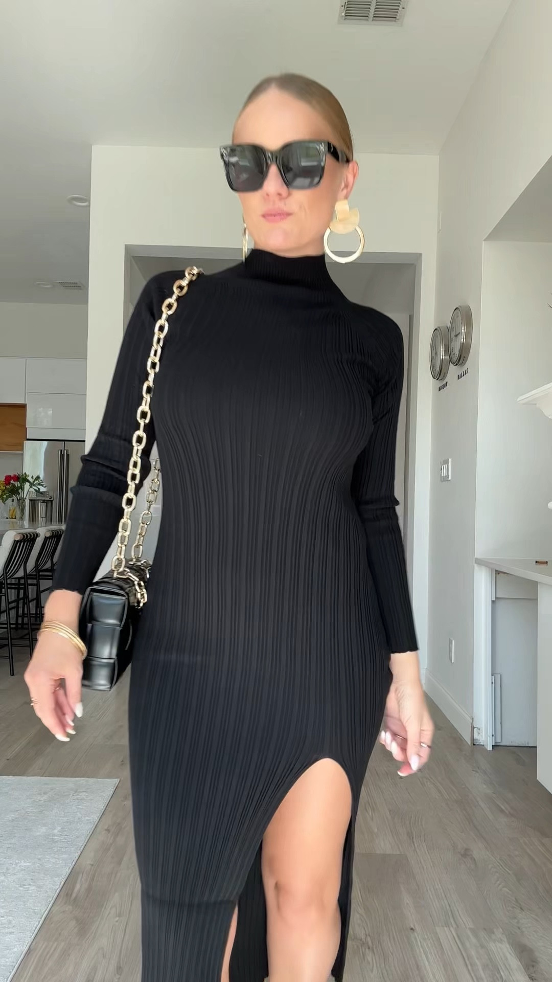 When the dress makes the statement, the jacket adds the edge, and the bag is just the cherry on top! This sleek combo from @vicidolls has me feeling like a boss. Perfect for a night out or a day about town! 🖤

My code at VICI is ELENASAVE25 for 25% off!

Also I love naked hair products for making perfect slick bun!

Black dress
Black pumps 
Black purse
Black sunglasses 

#LTKVideo #LTKStyleTip #LTKParties