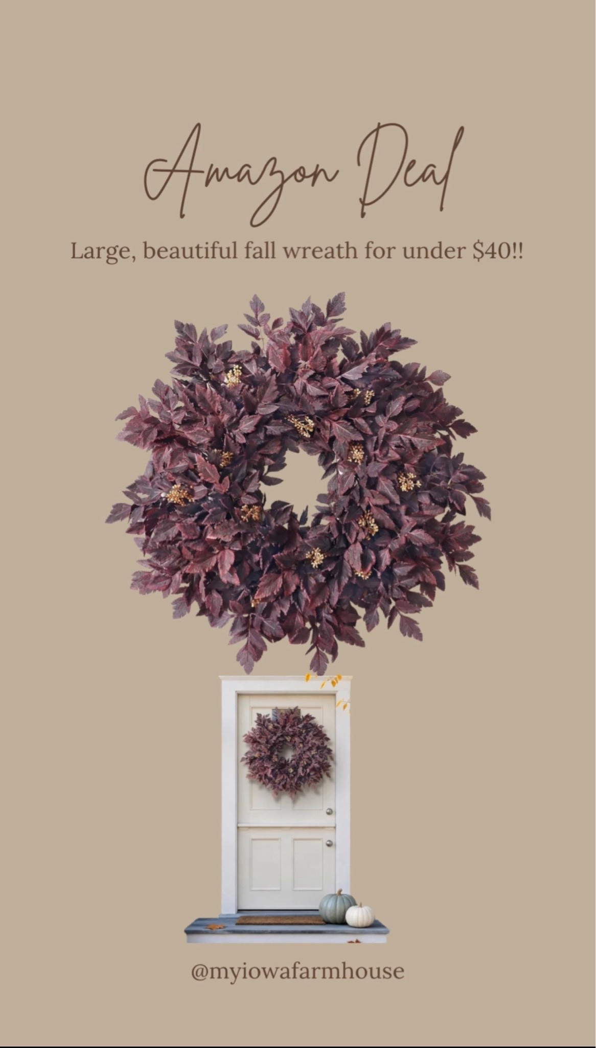 This is the perfect Moody fall wreath for your front door and it’s under $40! 
Amazon fall decor.￼￼￼

#LTKHome #LTKSeasonal