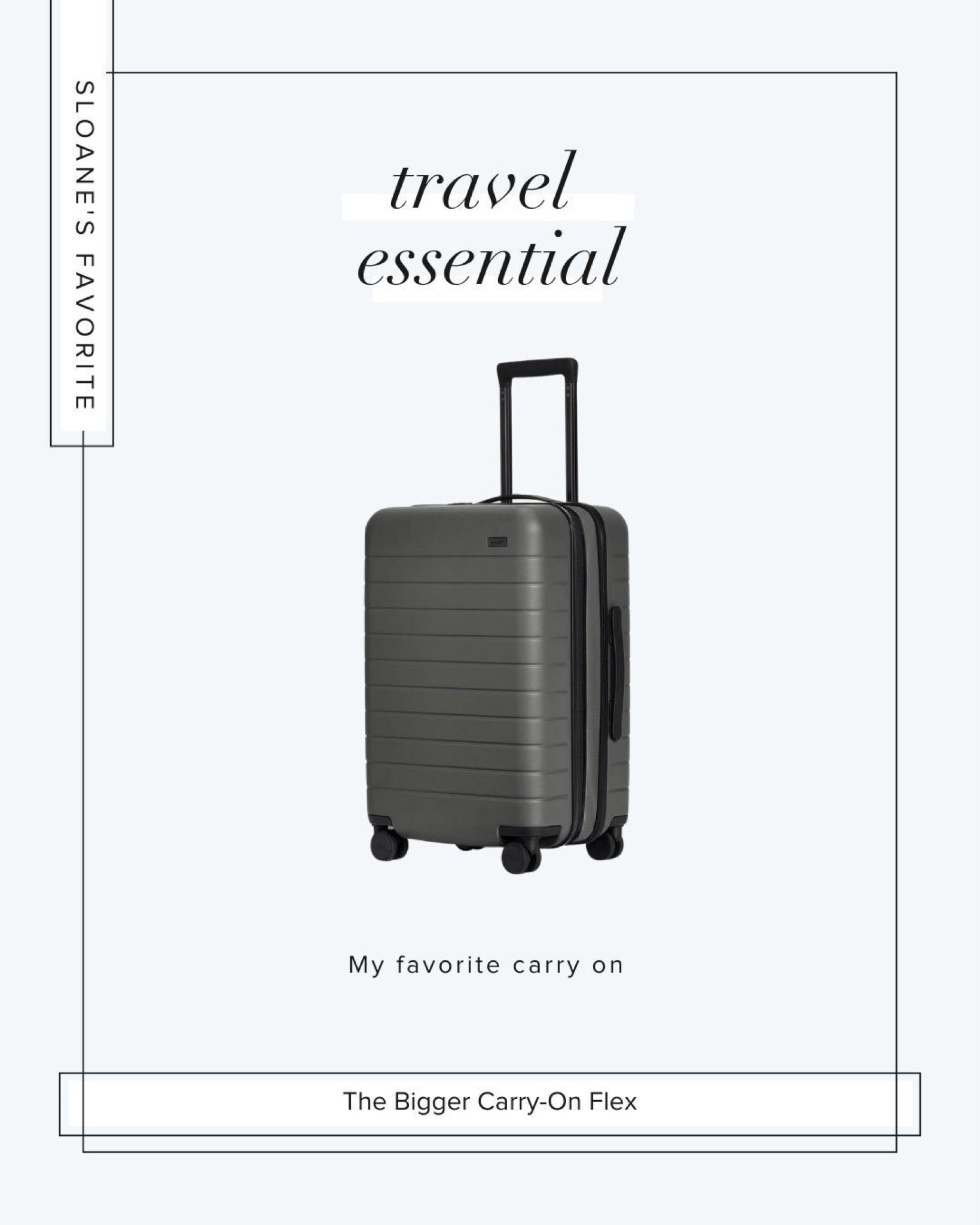 My favorite travel bag! The four wheels are a game changer! 

#LTKtravel #LTKFind #LTKbeauty