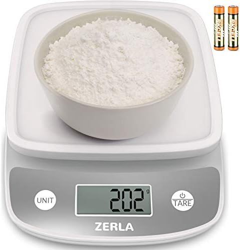 Digital Kitchen Scale by ZERLA , Multifunction Food Scale with Range from 0.04oz to 11lbs, White | Amazon (US)