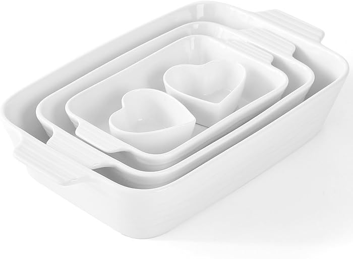 Baking Dish for Oven Casserole Dishes Bakeware Set With Ramekin Ceramic Lasagna Pan 9×12.8 Inch ... | Amazon (CA)