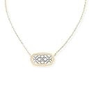 Amazon.com: Kendra Scott Elisa Short Pendant Necklace for Women, Dainty Fashion Jewelry, 14k Gold... | Amazon (US)