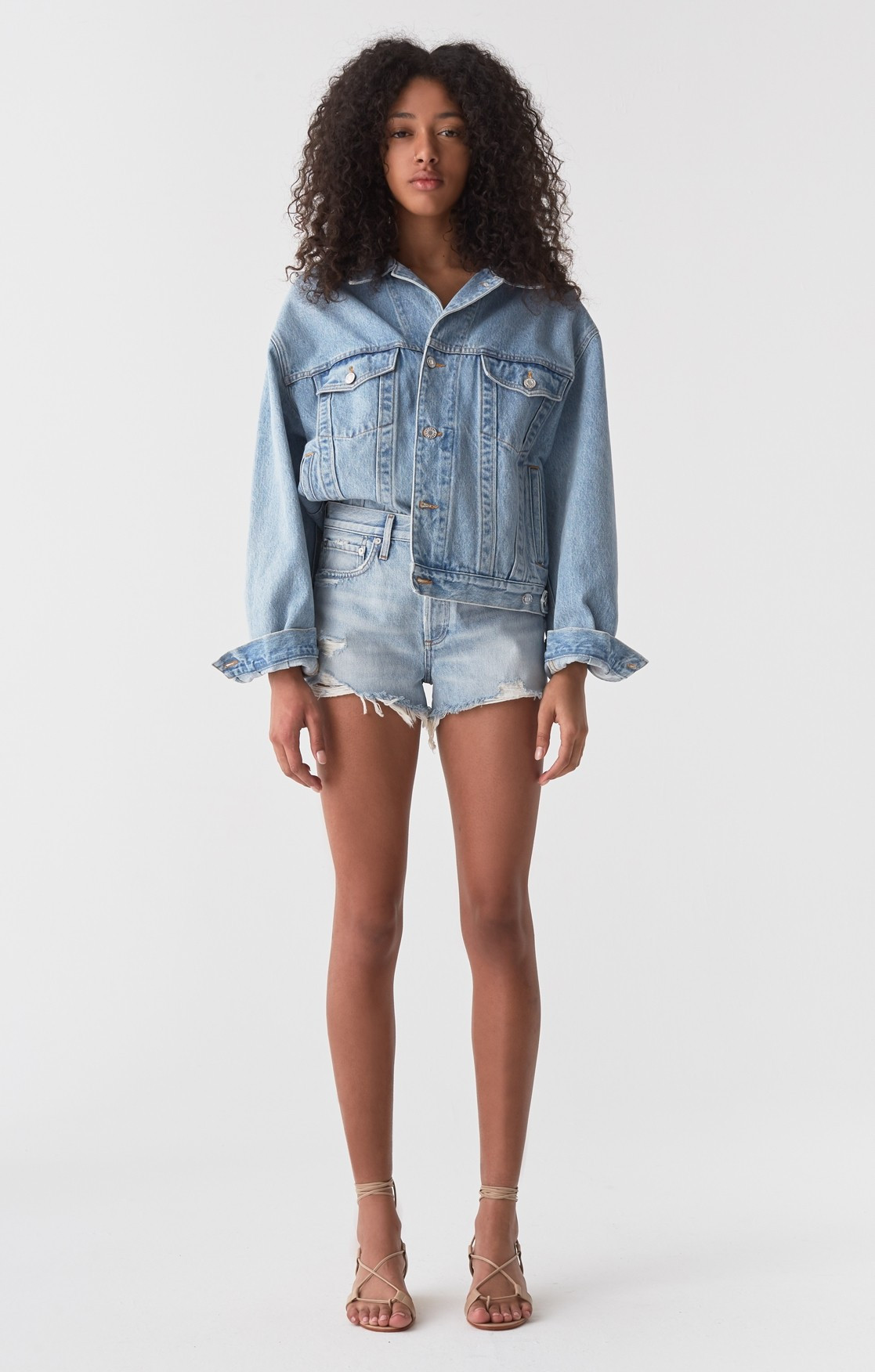 Parker Vintage Cut Off Short in Bitter | AGOLDE