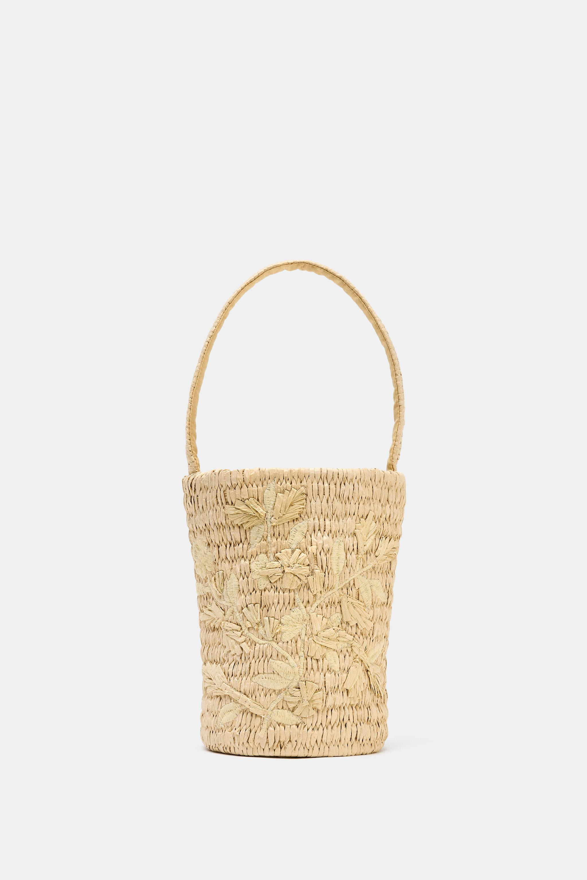 BRAIDED BASKET BAG WITH DESIGN | Zara AU